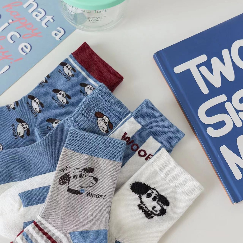 Colorful Kids Cotton Socks, Different Patterns - 10 Pairs