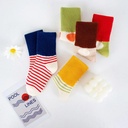 Colorful Kids Cotton Socks, Different Patterns - 10 Pairs