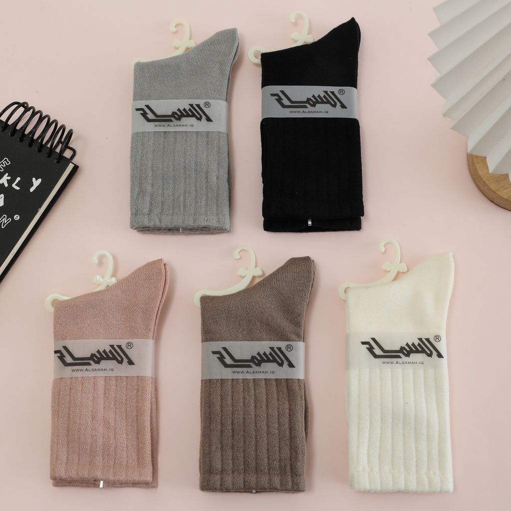 "Cashmere" Women's Crew Winter Socks - Set of 5 Pairs