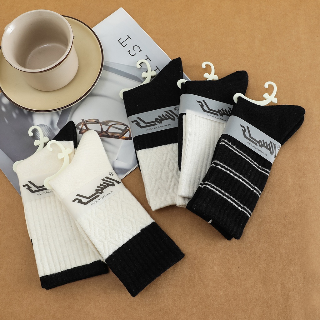 "Cashmere" Women's Crew Winter Socks - Set of 5 Pairs