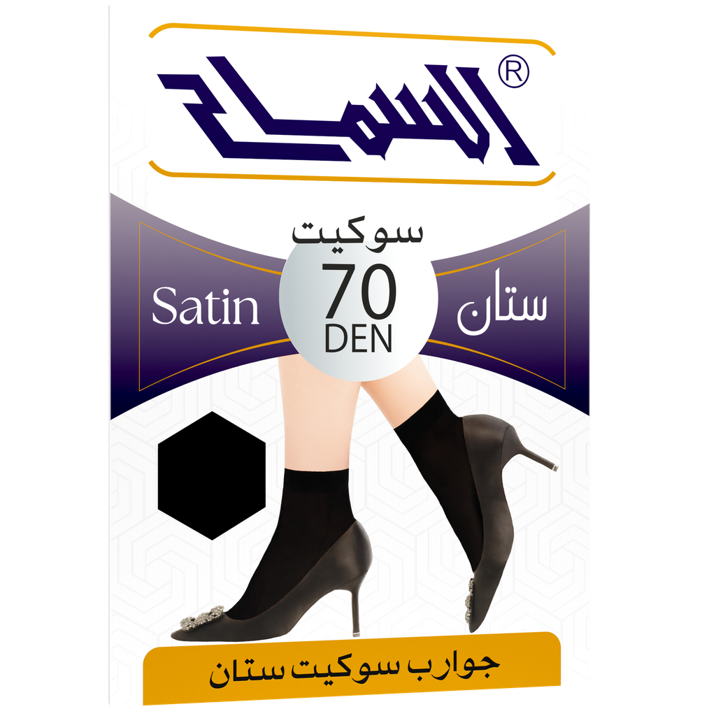"Satin" Ankle-Short Socks 70 Den