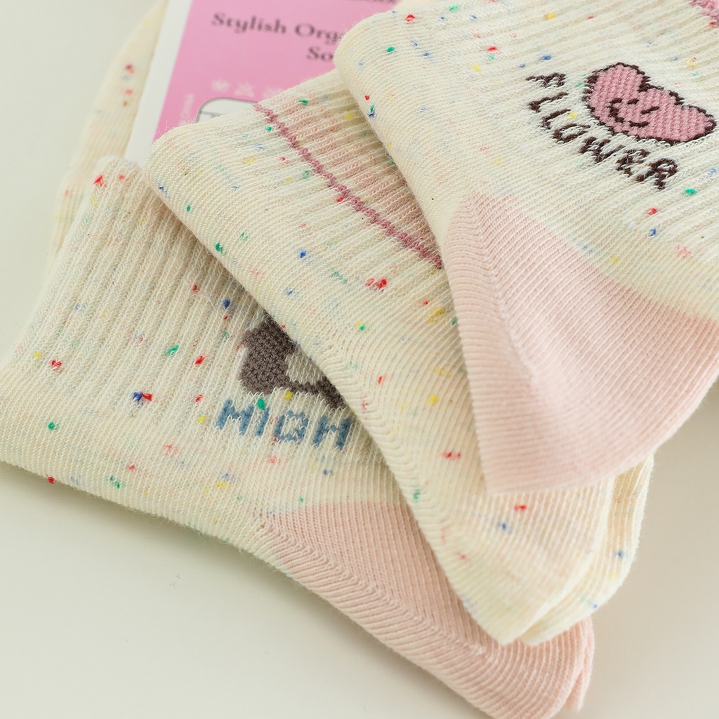 Low-Cut Patterned Women's Cotton Seamless Socks - Set of 5 Pairs