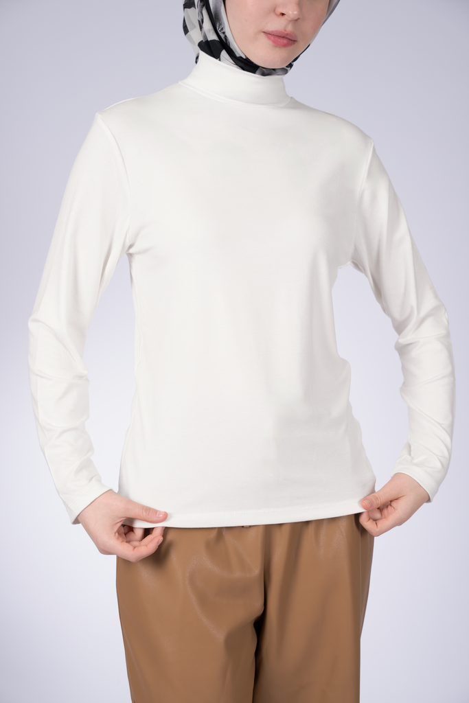 Women's Highneck Top Long Sleeve