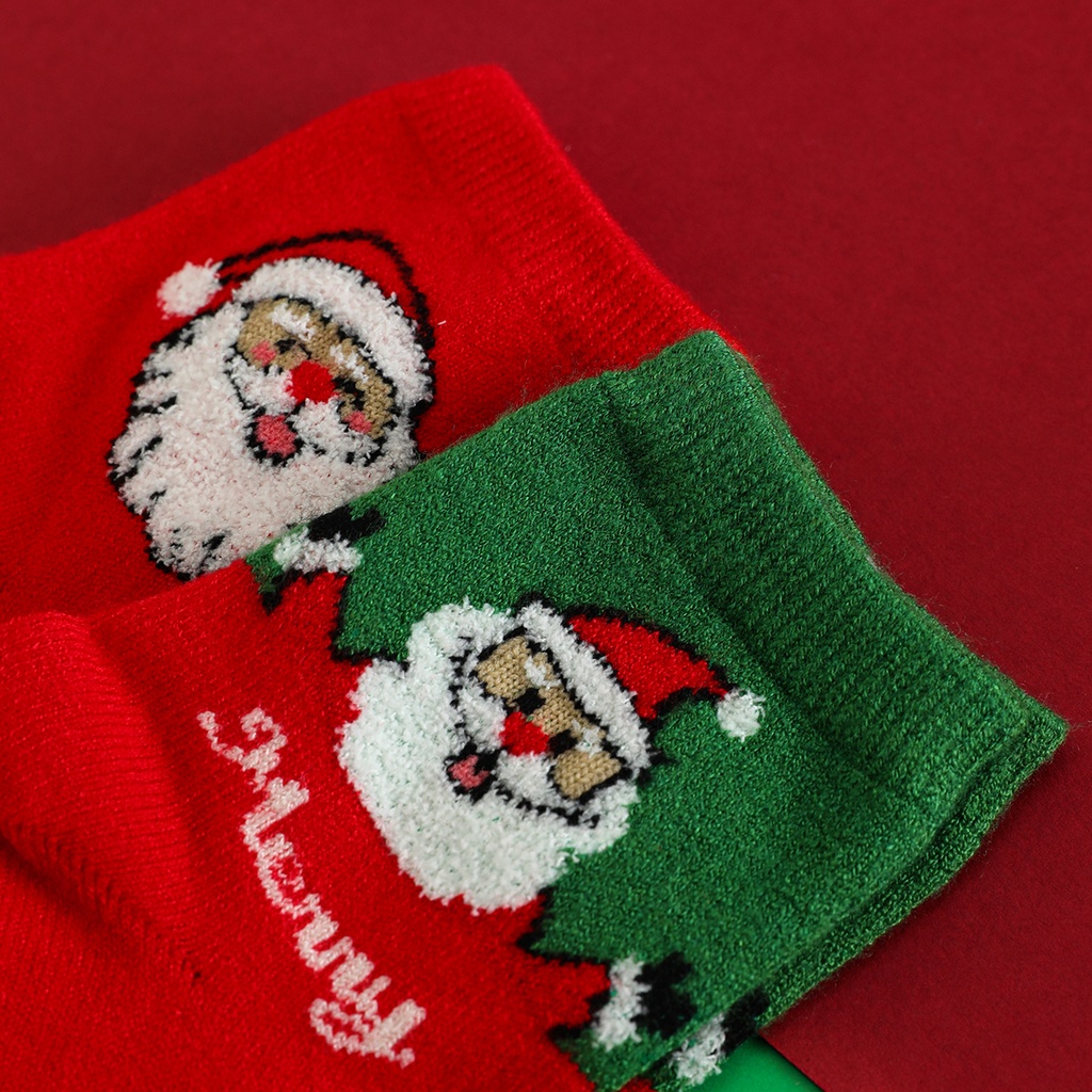 Cotton Christmas Socks for Kids - Set of 5 Pairs
