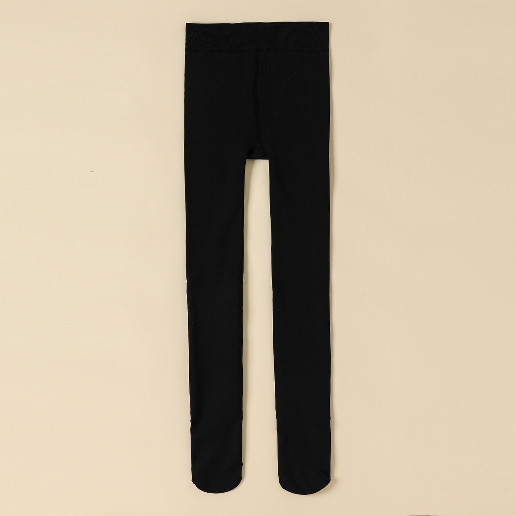 [TP500-Black/3-5] كولون بناتي مبطن فرو ناعم (اسود, 3 - 5  سنة)