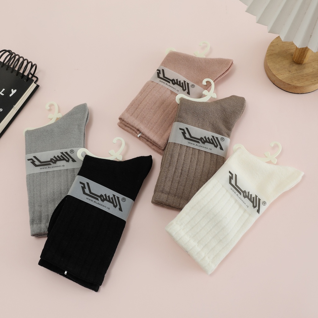[YR1.01] "Cashmere" Women's Crew Winter Socks - Set of 5 Pairs (Pattern 1)