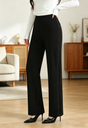 Straight-Cut Trouser with Crystal Embellishment