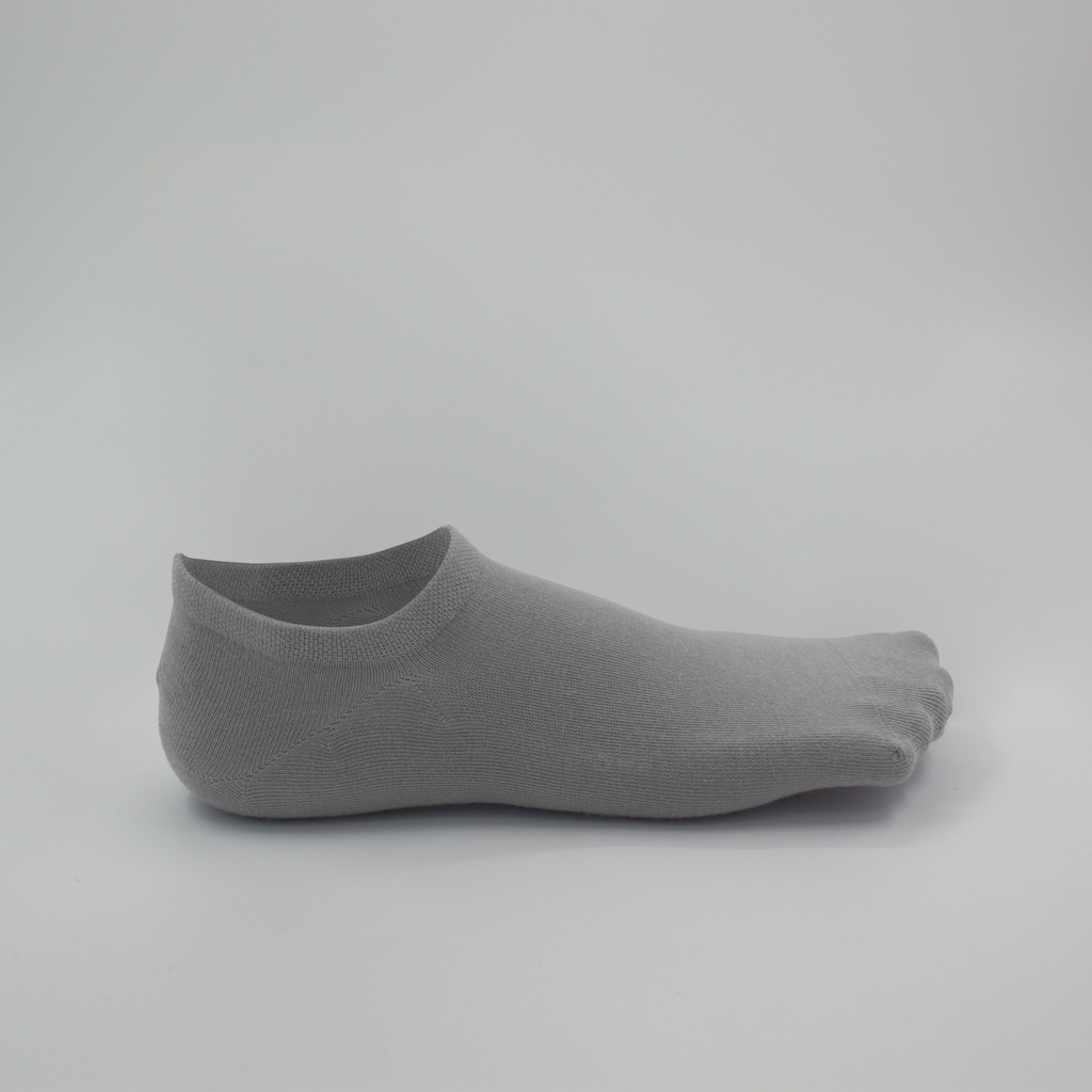 [CCN4DZ-B] "Seamless Cotton" No Show Men Socks - 6 Pairs (Black)