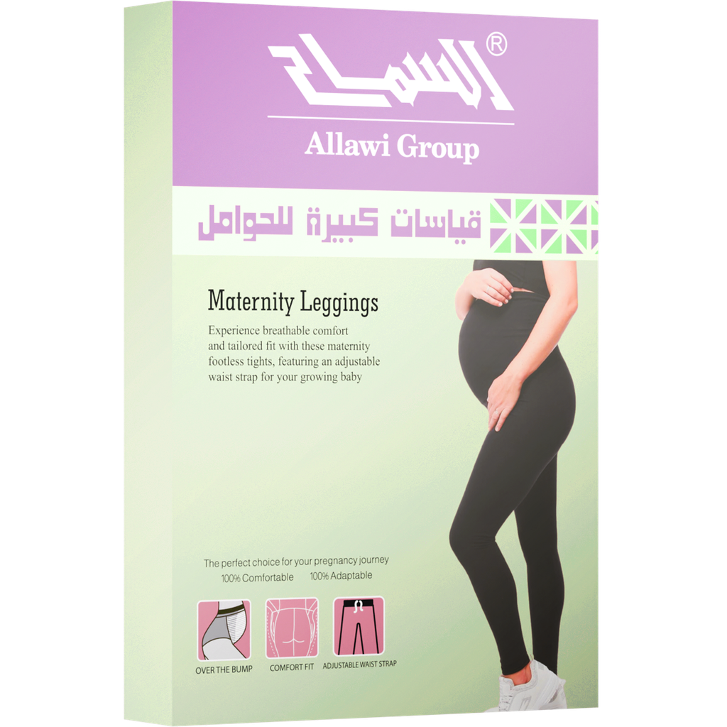 Maternity Thermal Footless Tights with Adjustable Strap