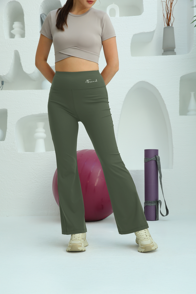"YOGO Pants" Flare Leggings